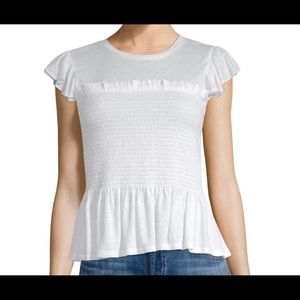 Smocked Jersey Short-sleeve